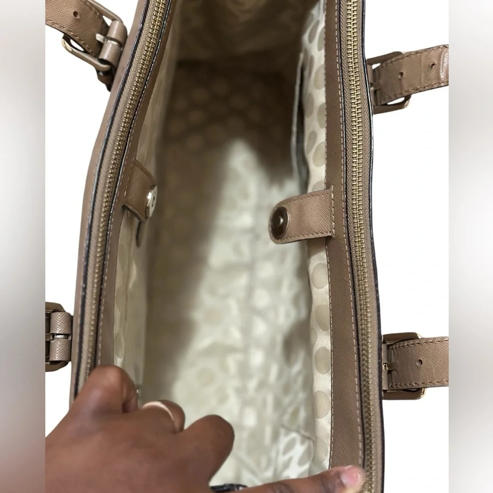 kate spade Tan large Satchel With Top Handle